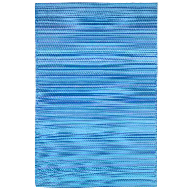 Breakwater Bay Flatweave Blue Indoor/Outdoor Rug & Reviews Wayfair